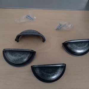 antique nickle bin pulls